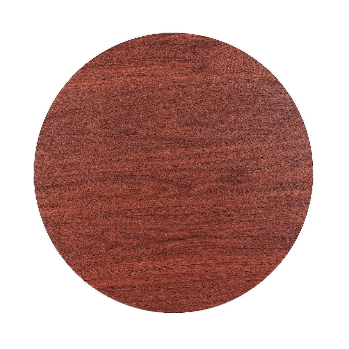 32-inch Modern Round Coffee Table with Wood Top X446