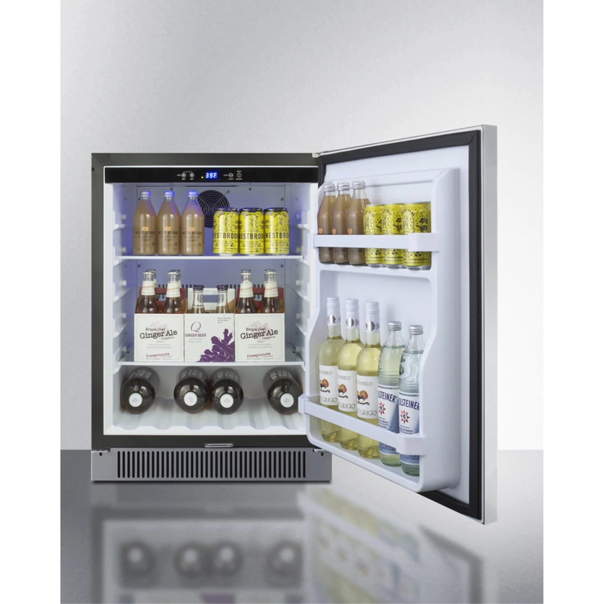 24 in. Wide Built-In Outdoor All-Refrigerator E158