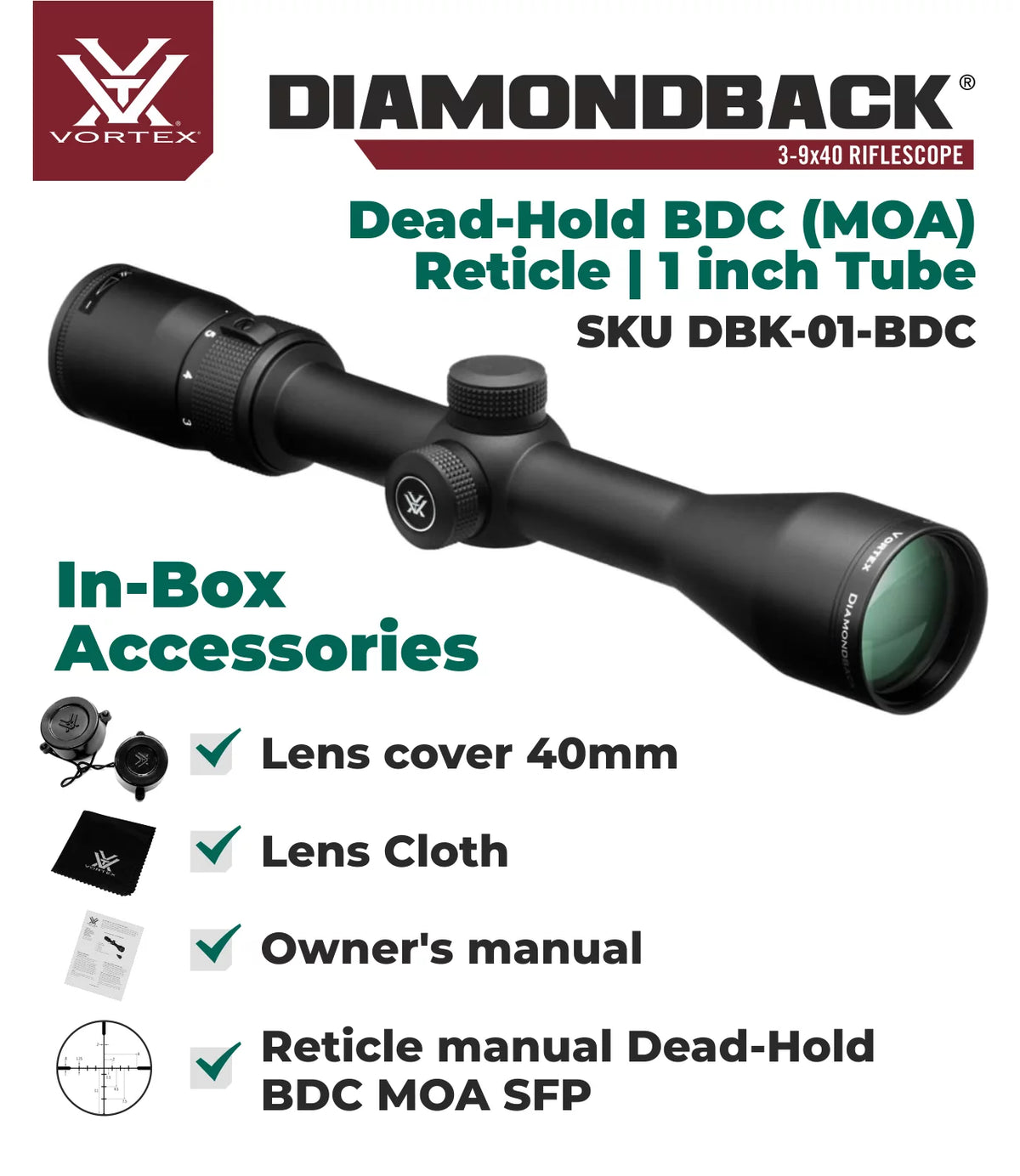 3-9x 40 SFP Riflescope Q715702