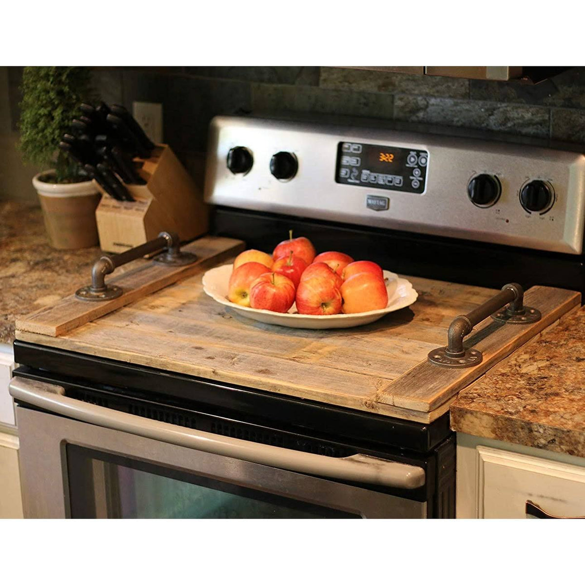 Red Stove Top Cover P1525