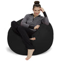 Charcoal 3 ft Memory Foam Bean Bag Chair K359