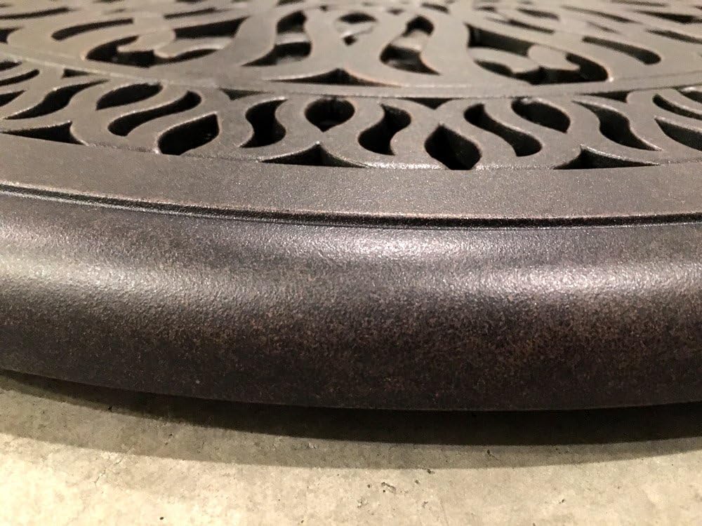 Bronze Cast Aluminum Lazy Susan Turntable Rotating Tray E6373