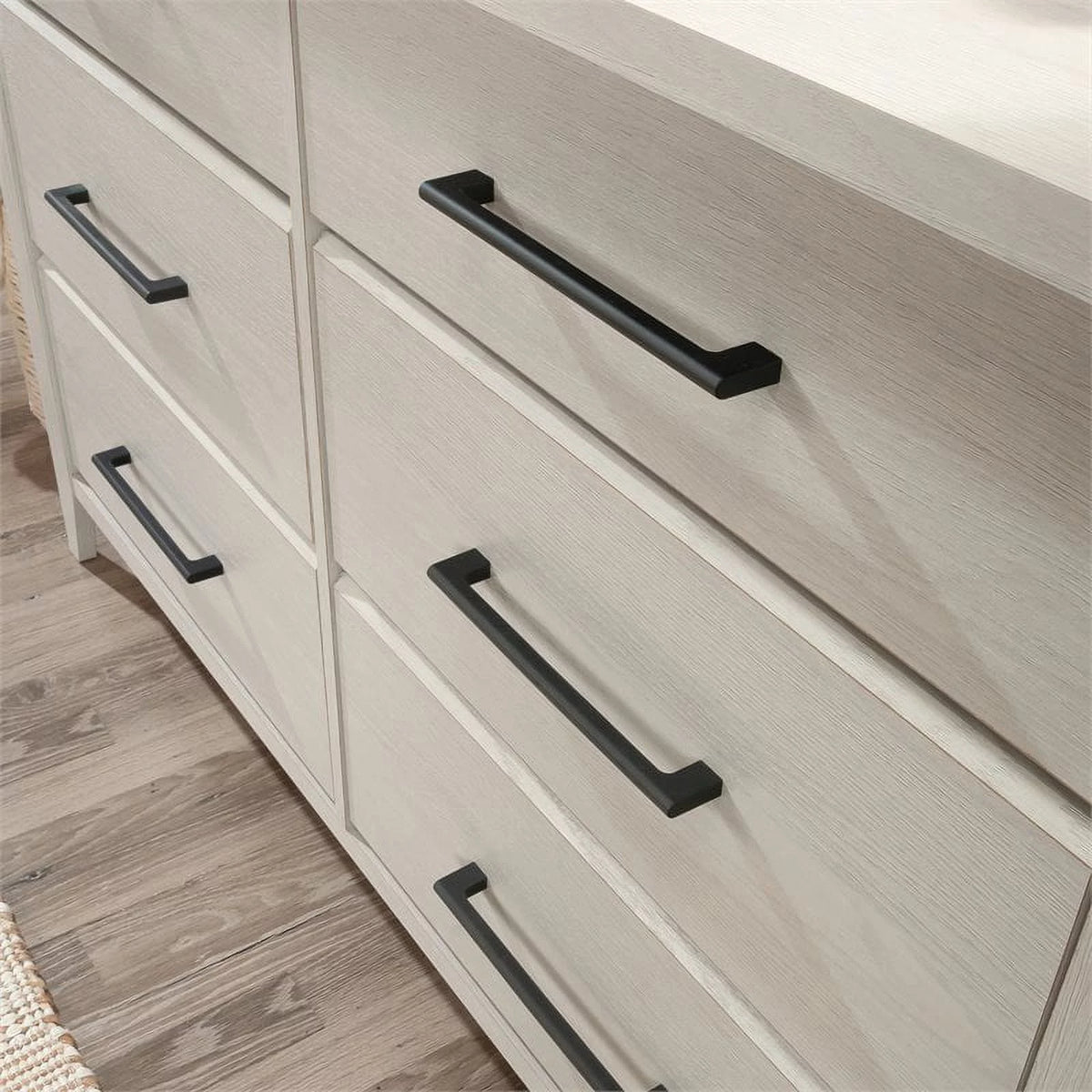 6 Drawers Oak Engineered Wood Dresser A4860