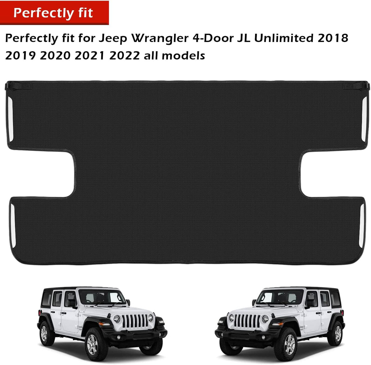 Black Vinyl Tonneau Cover 3 pcs Q91382