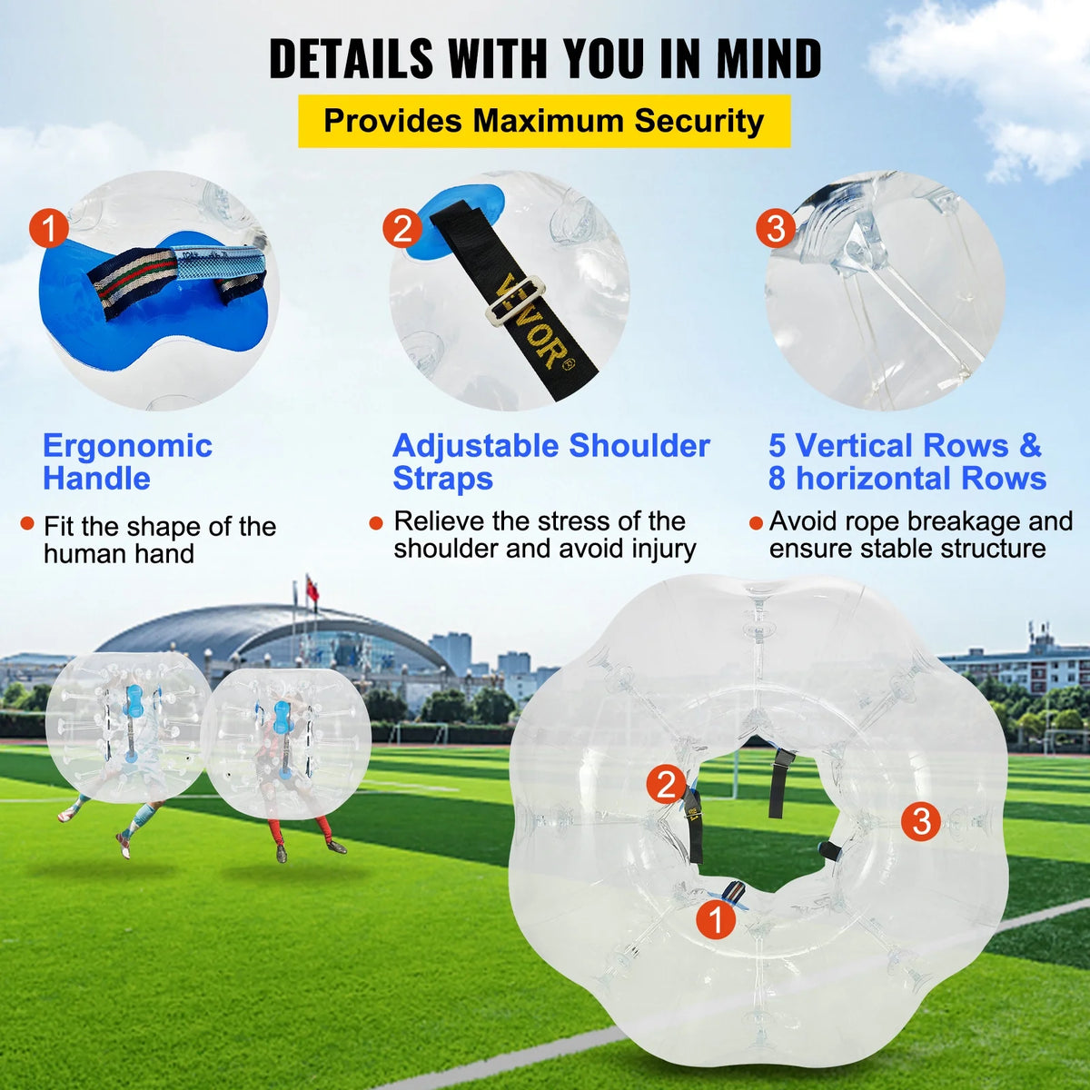 Inflatable Bumper Balls 2 PCS 4ft PVC T6744