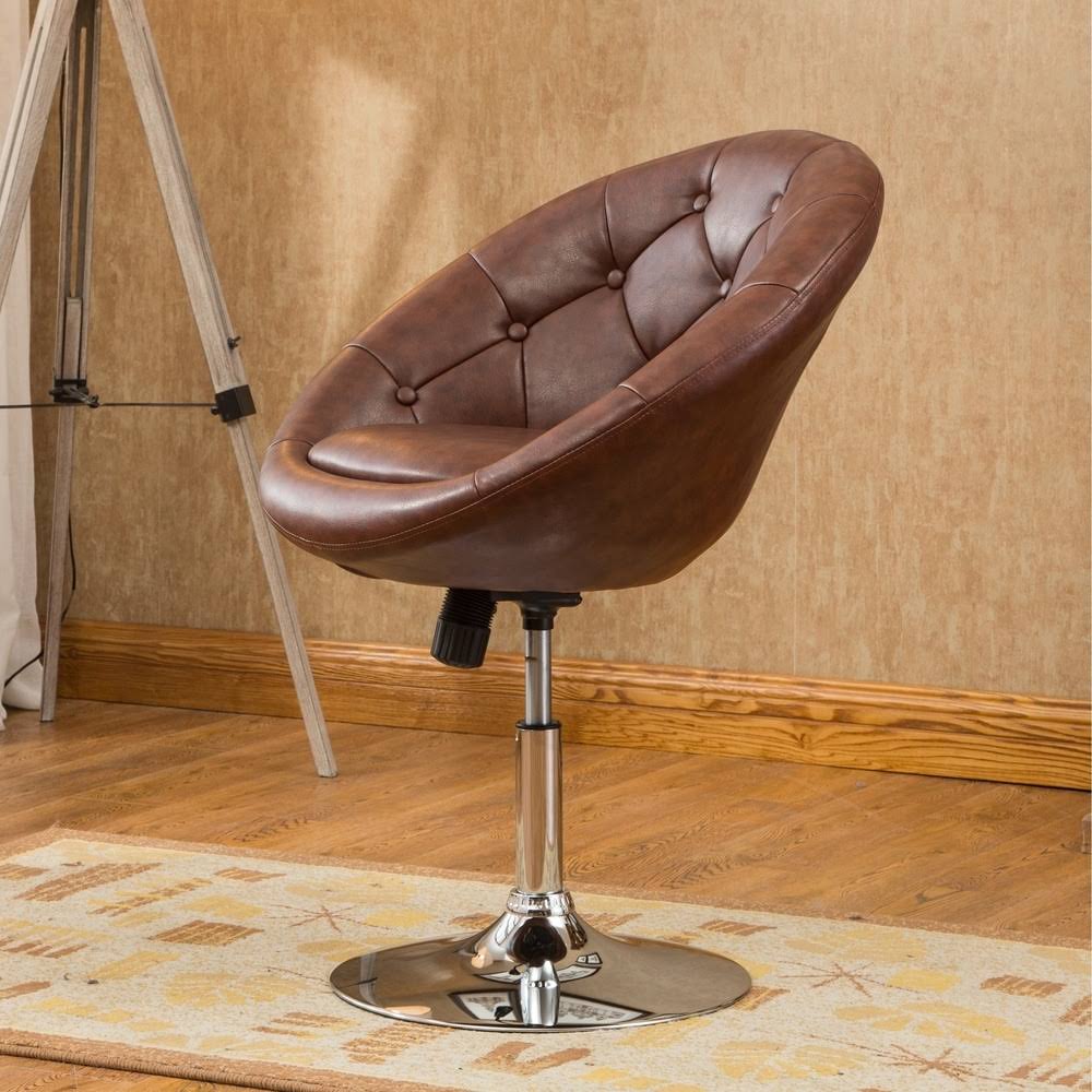Purple Tufted Tilt Swivel Chair H39138