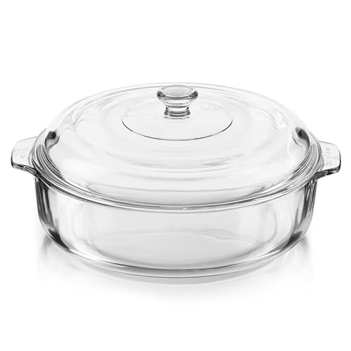 2-quart Glass Casserole Baking Dish with Cover E4190