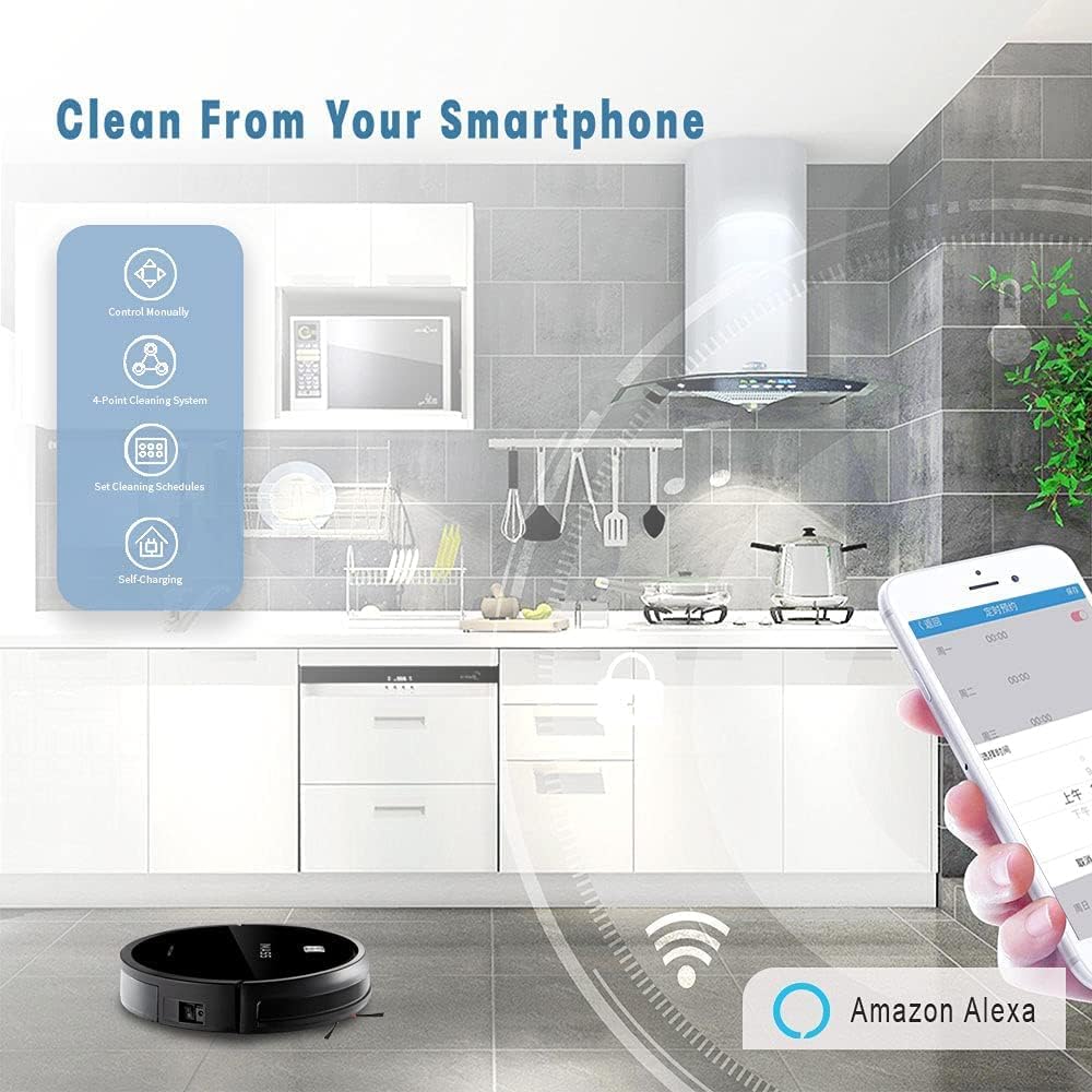 Robot Vacuum and Mop, 2600Pa Suction, Self-Charging K25233