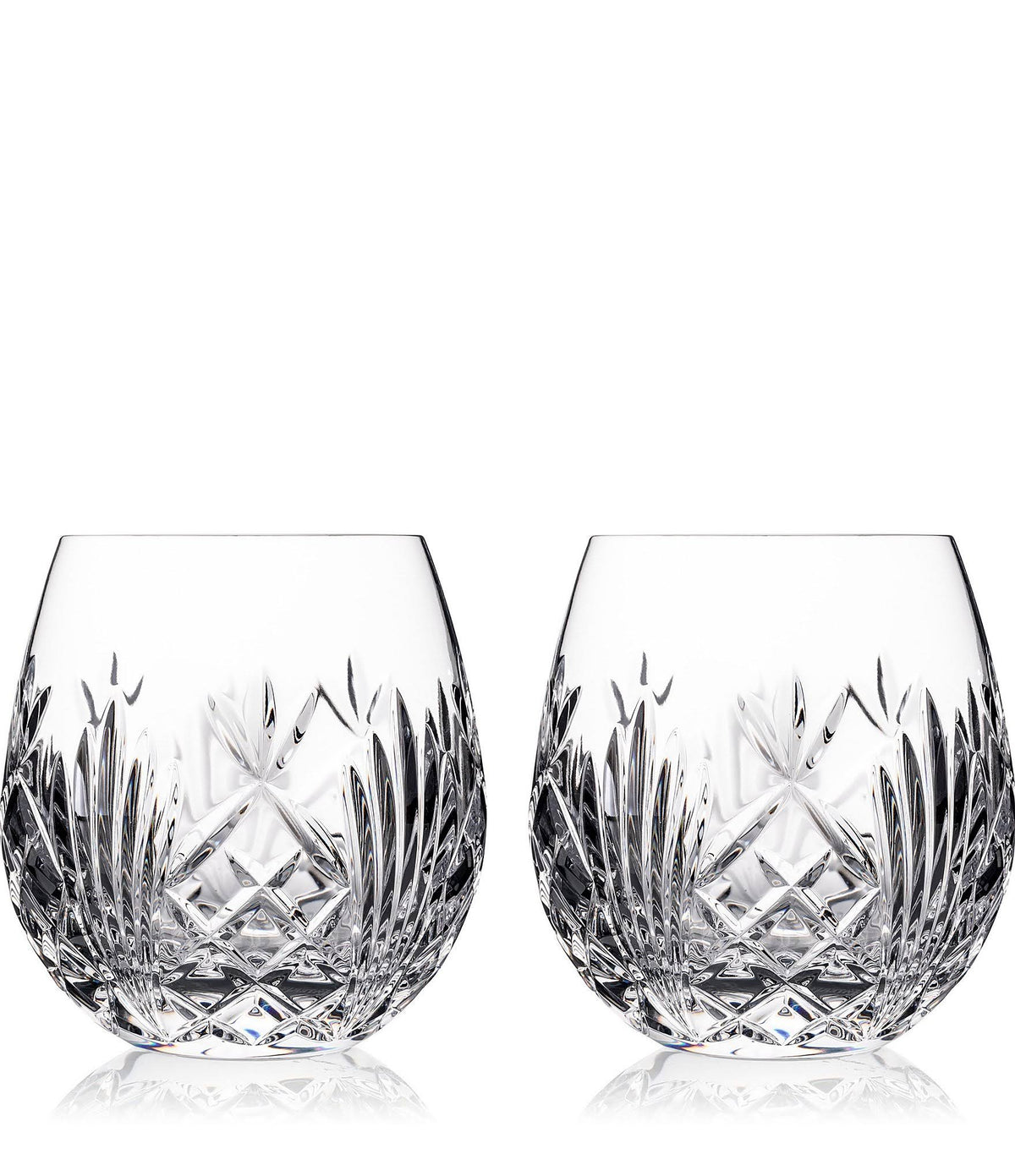 Crystal Stemless Red Wine Glass Pair Z64057