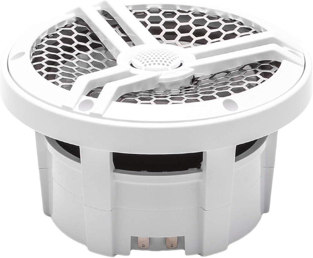 6.5" 2-Way Marine Coaxial Speakers, Pair (White) D748491