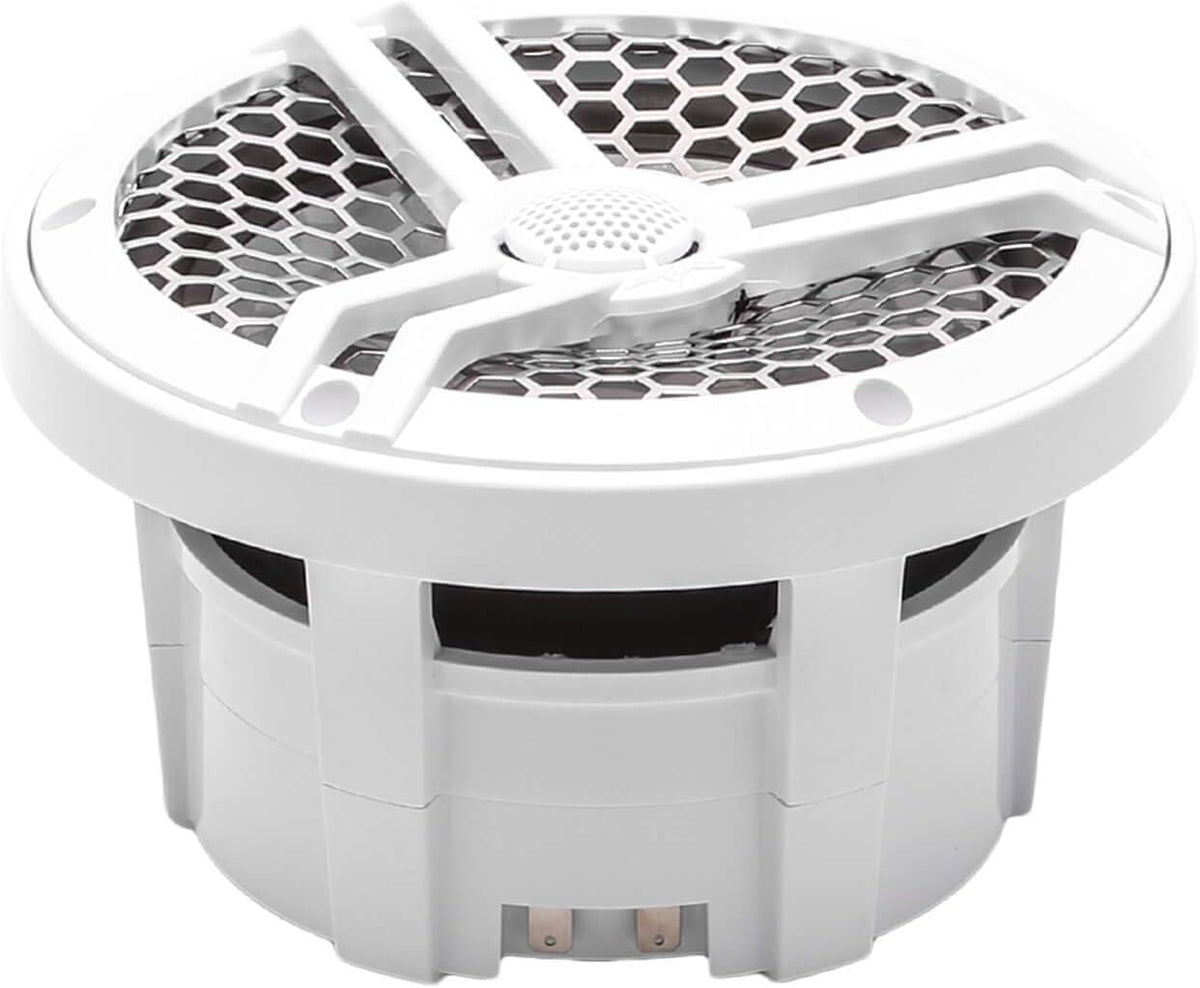 6.5" 2-Way Marine Coaxial Speakers, Pair (White) D748491