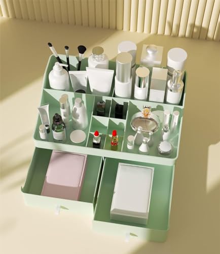 White Makeup Organizer with Drawers Z963250