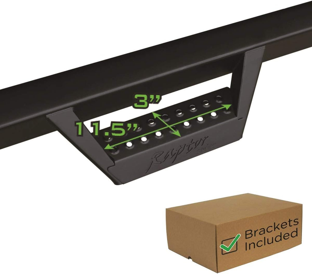 Black Textured Drop Steps Running Boards E889119