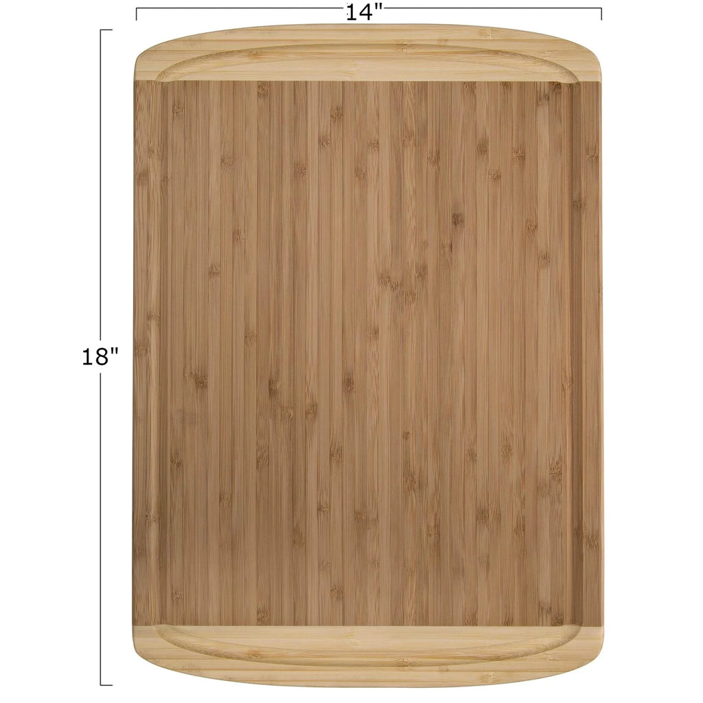 Extra Large Bamboo Cutting Board with Juice Grooves E9376