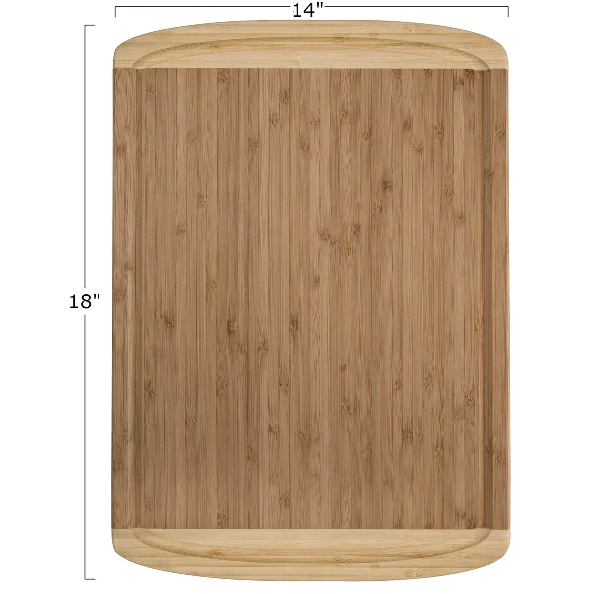 Extra Large Bamboo Cutting Board with Juice Grooves E9376