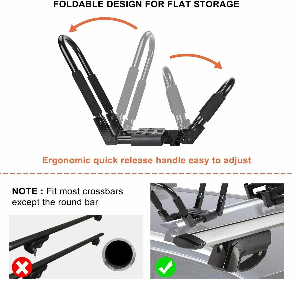 Foldable Kayak Roof Rack P87912