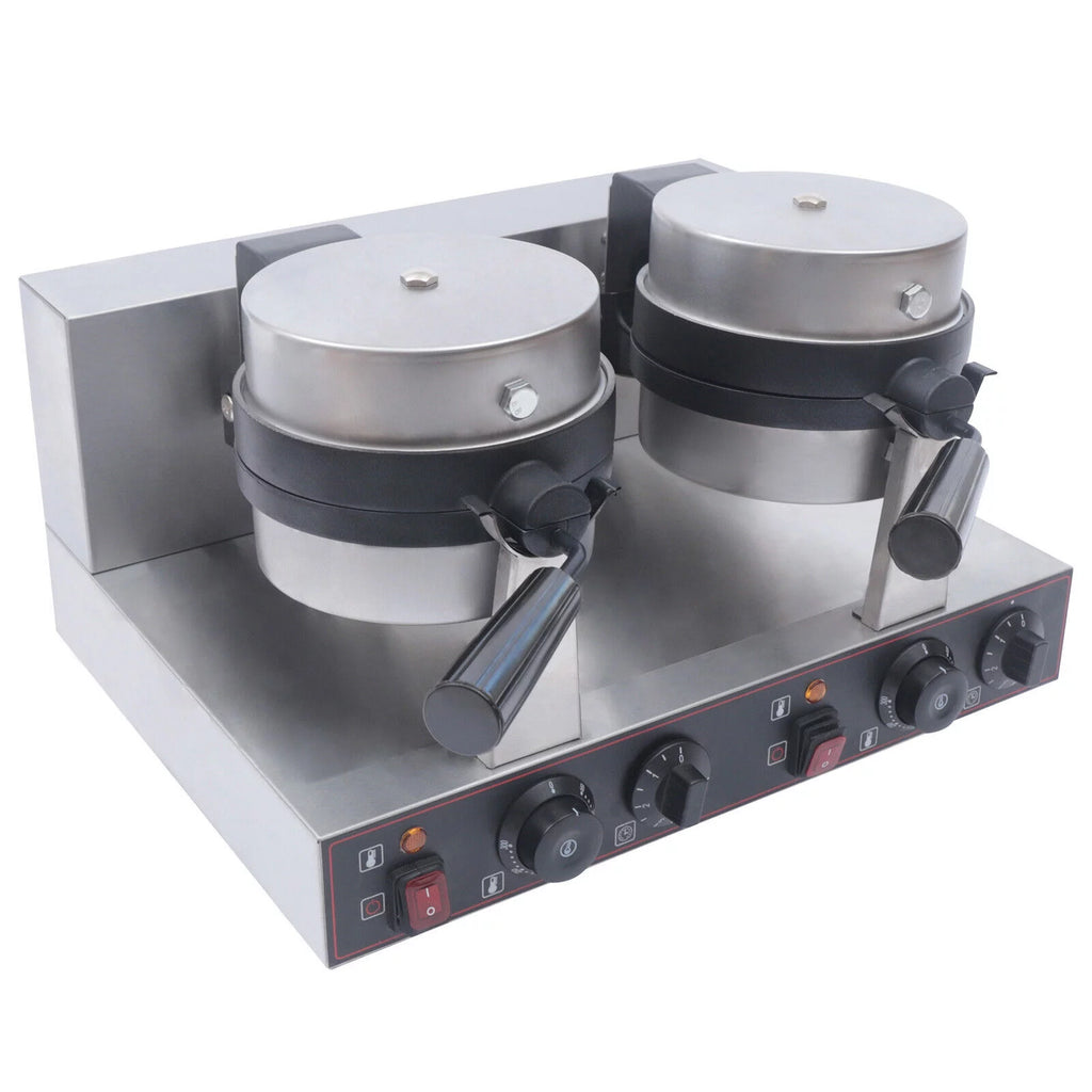 Double Head Stainless Steel Non-stick Electric Waffle Maker 2400W Z8986