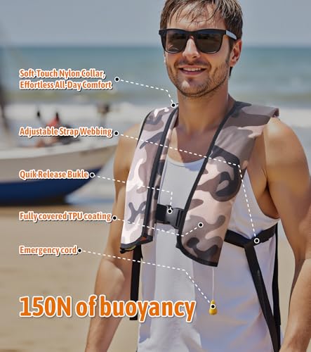 Inflatable Adjustable Snorkeling Vest Z341