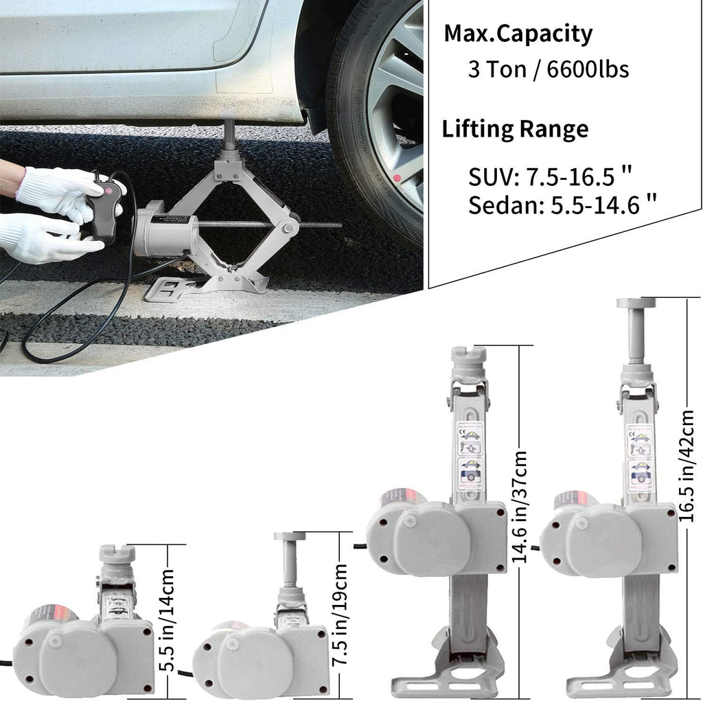 3 Ton 12v Automatic Scissor Lift Car Jack G1080
