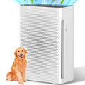HEPA Air Purifier with Adjustable Fan Speed, Quiet Sleep Mode, 410 sq. ft Coverage, White G3423