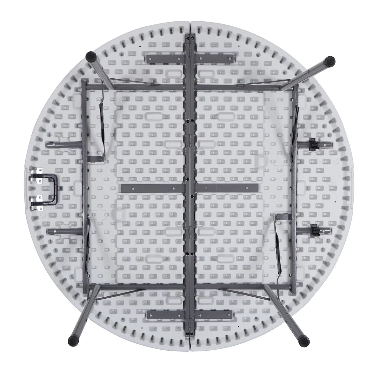 Black Round Foldable Plastic Table U277110