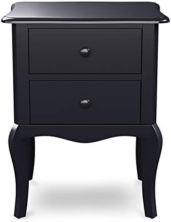 Traditional Wood 2-Drawer Nightstand in Espresso L923560