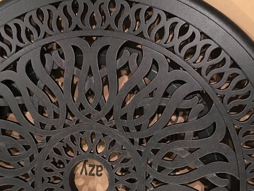 Bronze Cast Aluminum Lazy Susan Turntable Rotating Tray E6373
