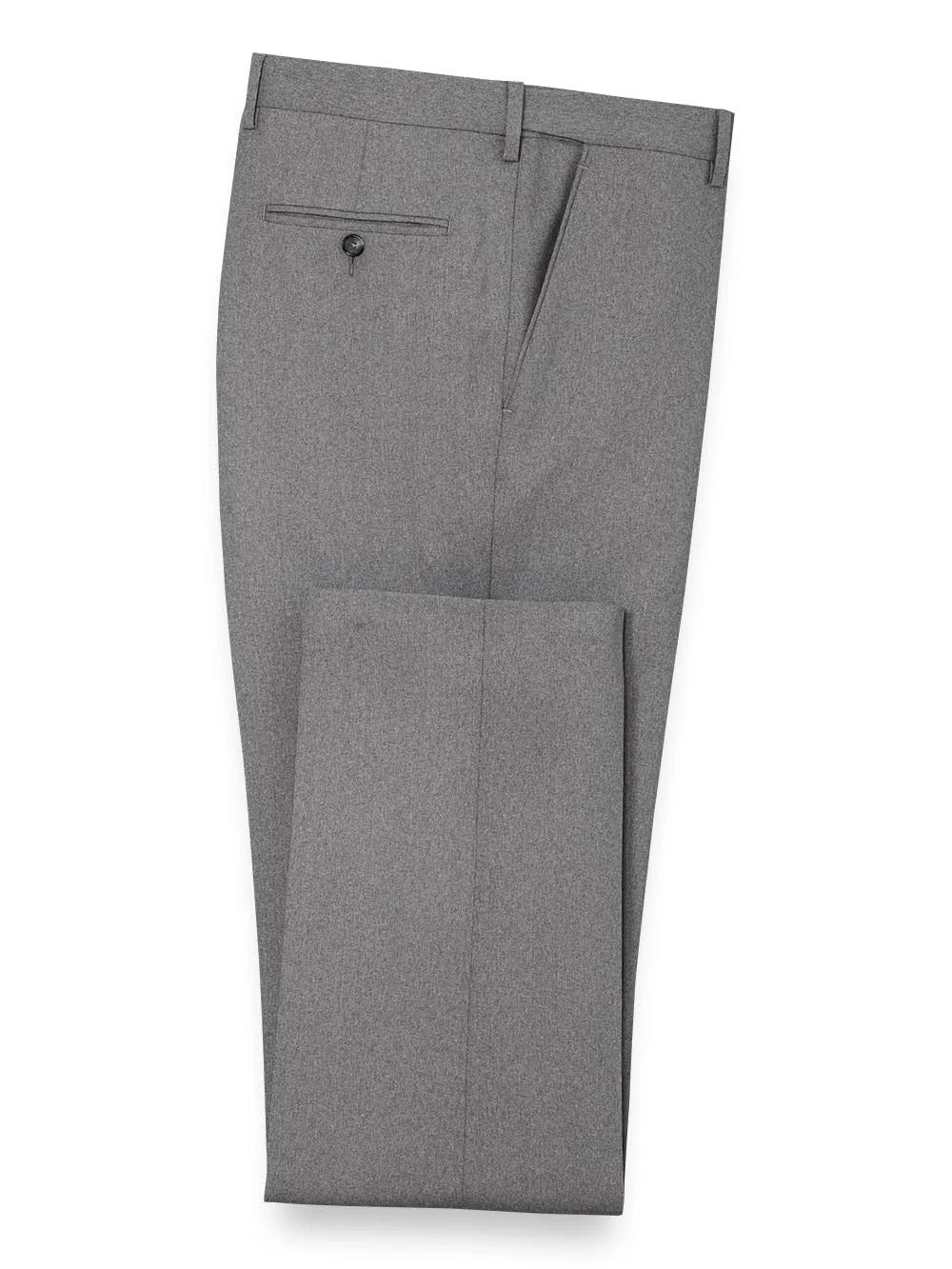 Tailored Fit Solid Grey Wool Suit H25149