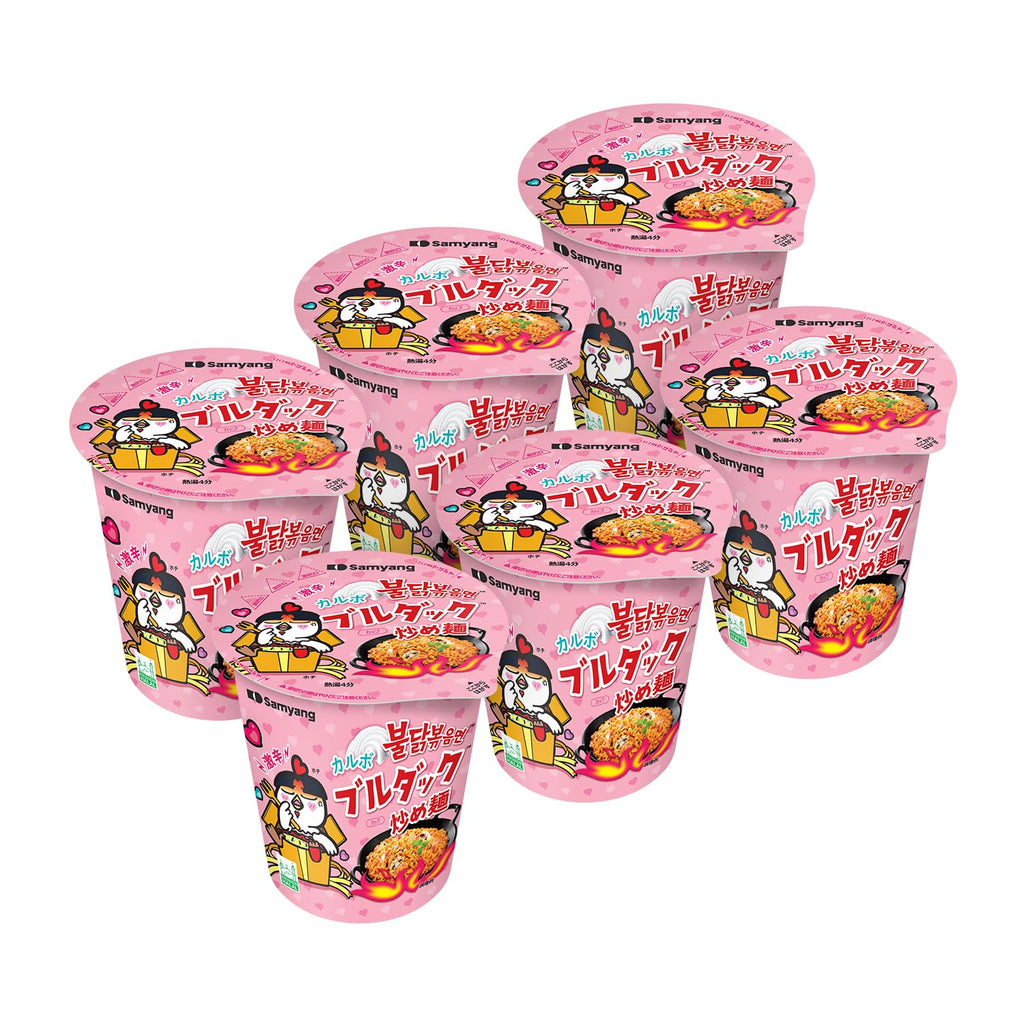 Carbo Spicy Chicken Fried Cup Noodles 80g × 6EA M437