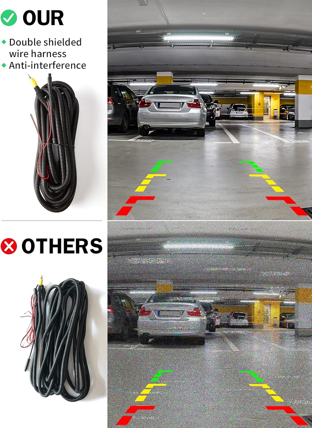 Backup Camera Compatible with 1997-2003 F150 1998-2007 F250 F350 F450 F550 Tailgate Handle Reverse Camera A701