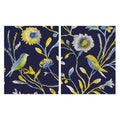 Birds and Feathers Canvas Art Set of II 16 inch x 20 inch M6676
