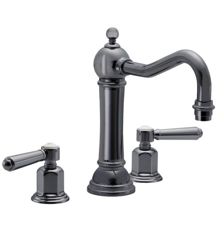Matte White Double Handle Widespread Bathroom Sink Faucet Z596755
