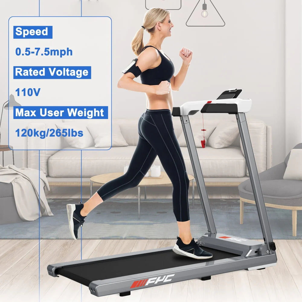 2 in 1 Folding Treadmill with Dual Display A870