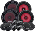 2 Pairs 6.5-Inch 2-Way Car Audio Component Speaker System C7755