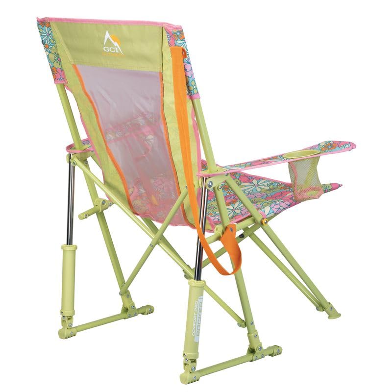 Portable Folding Rocking Camping Chair with Drink Holder B27745