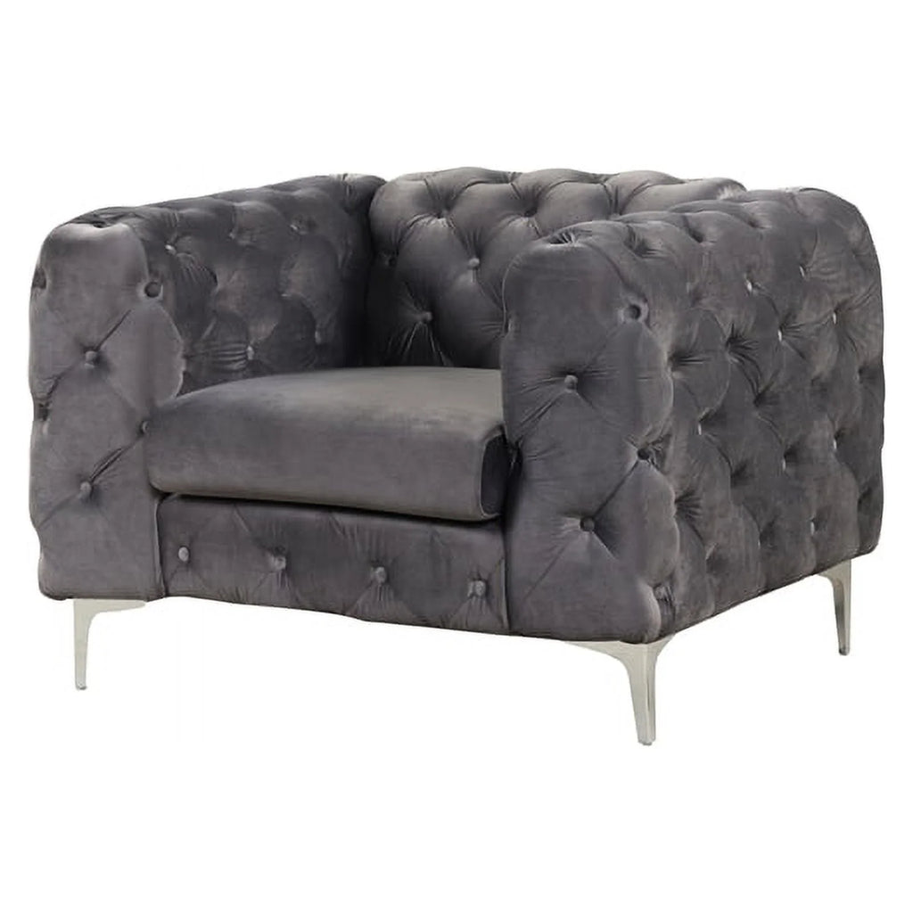 Velvet Sofa and Two Chairs Set O8976
