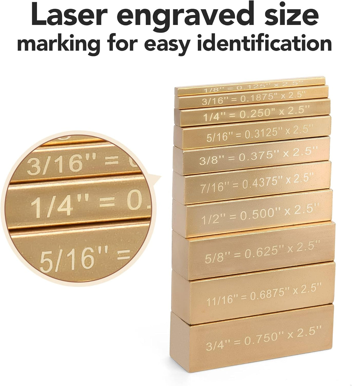 10 Brass Setup Blocks Height Gauge Woodworking Tools B95203