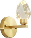 Crystal Gold Wall Sconce, K9 Crystal Wall Mounted Light O333597