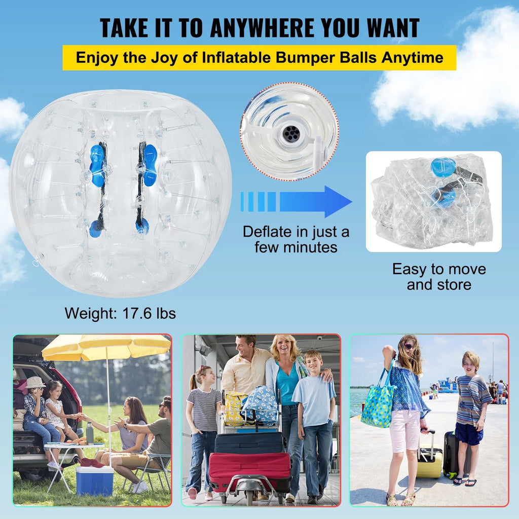 Inflatable Bumper Balls 2 PCS 4ft PVC T6744