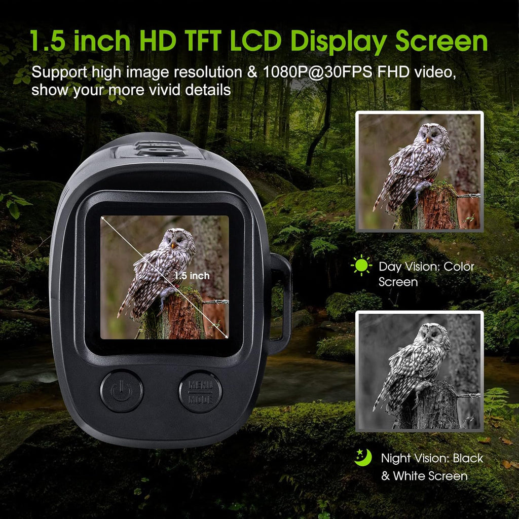 Digital Night Vision Monocular with 32 GB Micro SD Card J890666