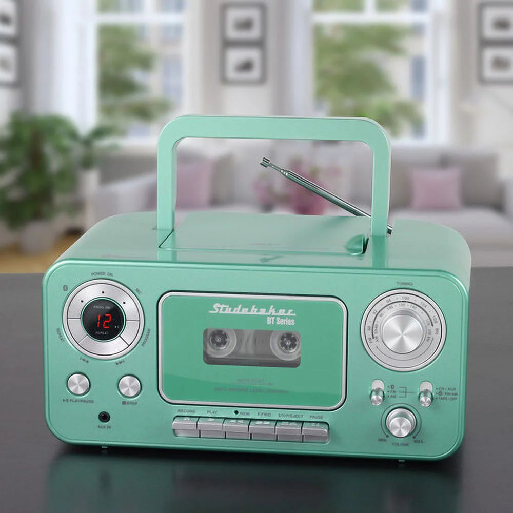 Bluetooth Portable CD Player Radio Cassette N926551