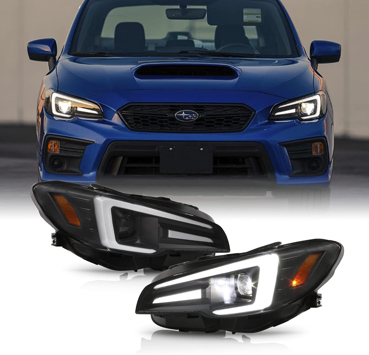 Projector Headlights Housing with DRL Y6595