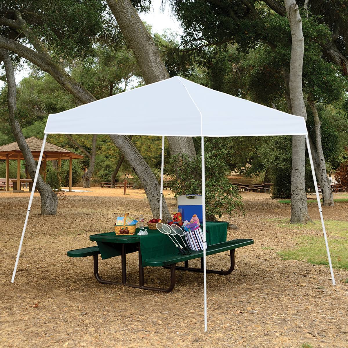 White Angled Leg Instant Canopy Tent Shelter S984