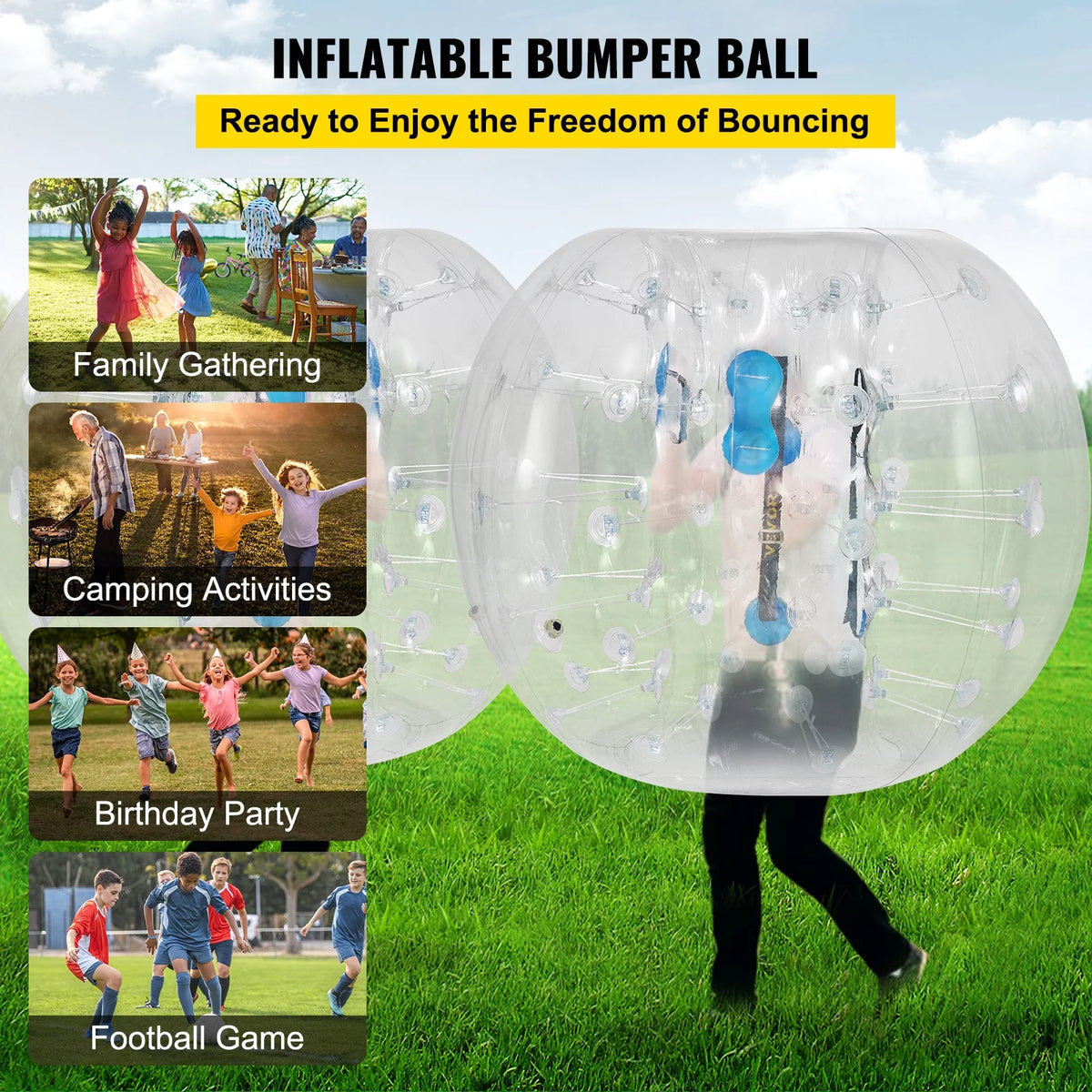 Inflatable Bumper Balls 2 PCS 4ft PVC T6744