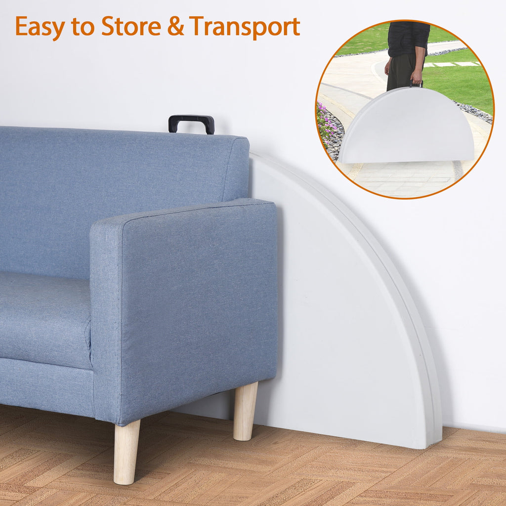 Black Round Foldable Plastic Table U277110