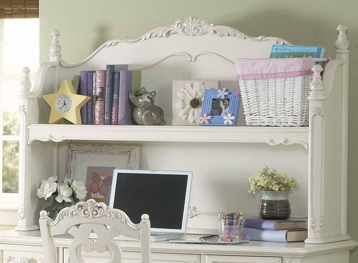 Twin Canopy Poster Bed in White F353651