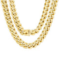 14k Yellow Gold Miami Cuban Link Chain Necklace P76106