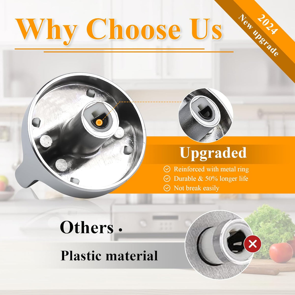 5 Pack Gas Stove Range Knobs A4180