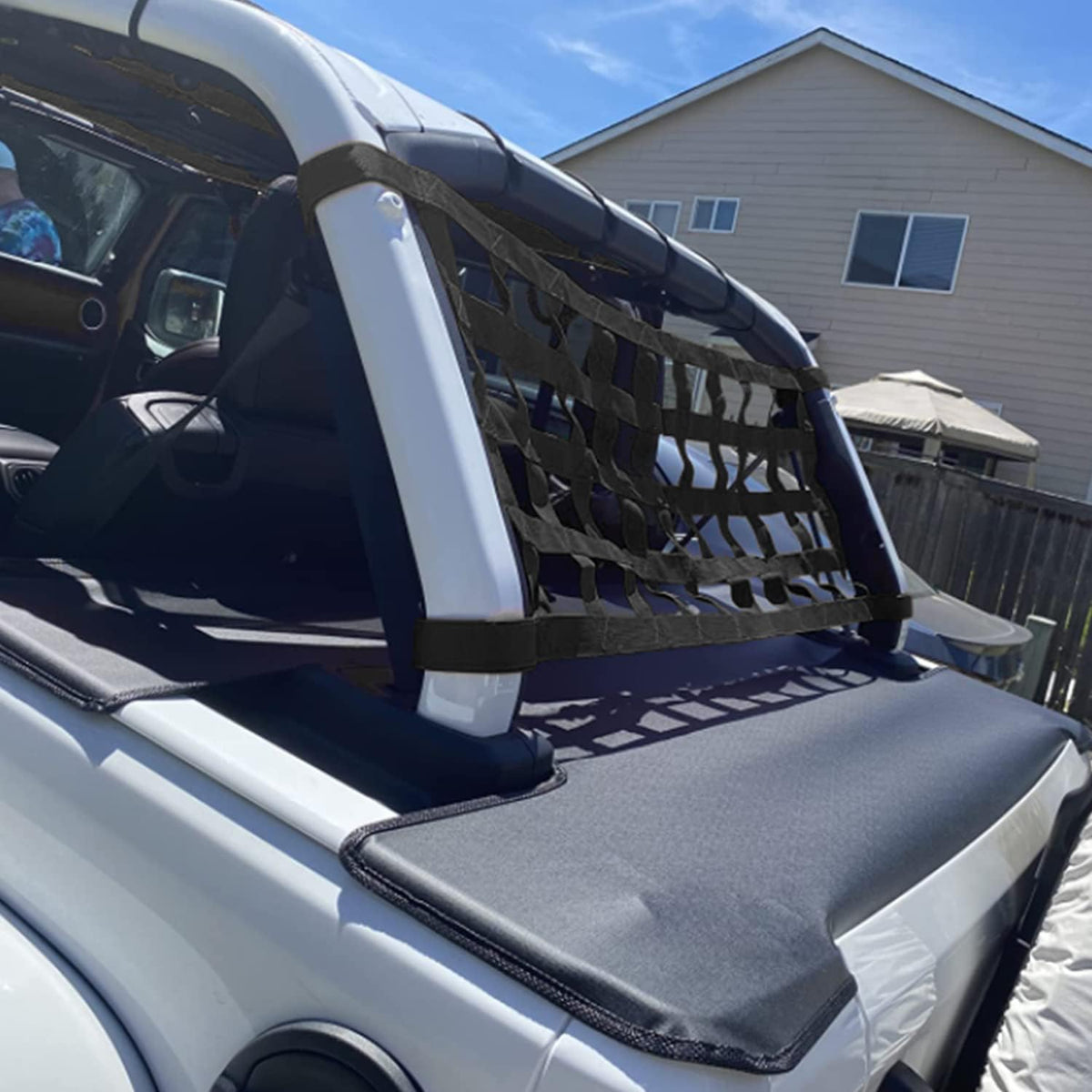 Black Vinyl Tonneau Cover 3 pcs Q91382