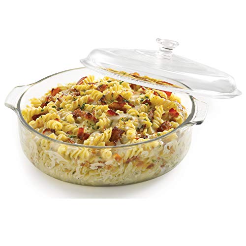 2-quart Glass Casserole Baking Dish with Cover E4190